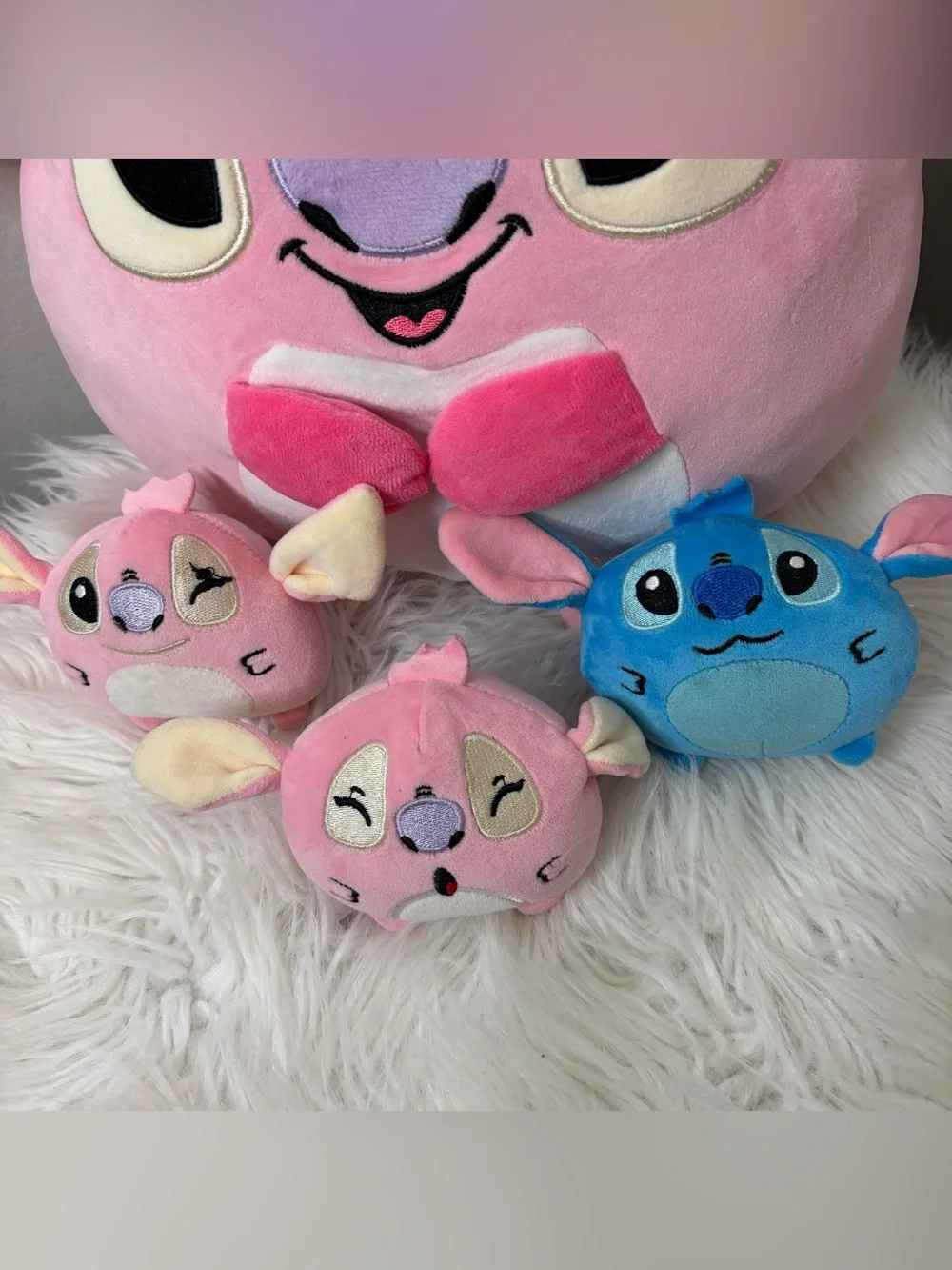 Disney Lilo & Stitch Angel Plush with 3 Baby Plushes